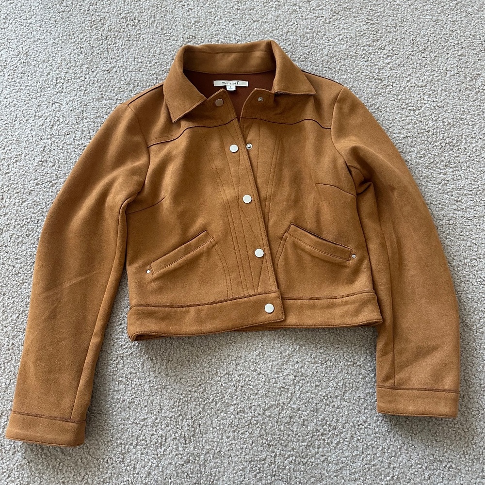 Miami Women's Faux Suede Cropped Jacket size S